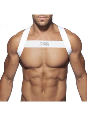 Sexy Harness for Men White Pump os