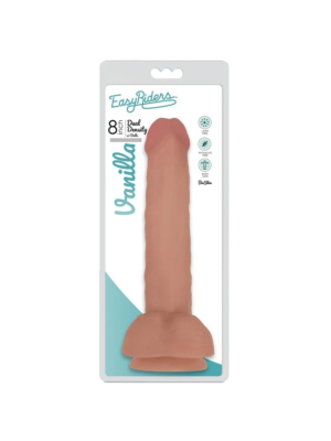 XR BRANDS FINE DILDO WITH FLESH TESTICLES EASY RIDERS 20'30 CM