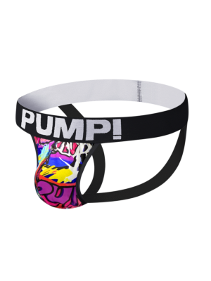 Sexy Colorfull Jockstrap for Men Pump Black