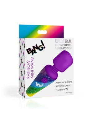 MINI WAND MASSAGER 10 FUNCTIONS USB RAINBOW