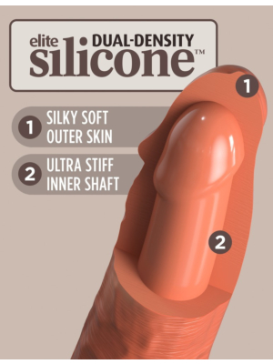 Δονούμενο Ρεαλιστικό Πέος Σιλικόνης Dual Density King Cock 20 cm (Tan) - Pipedream