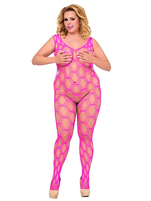 She-cat - Plus Size - neon pink XL-3XL