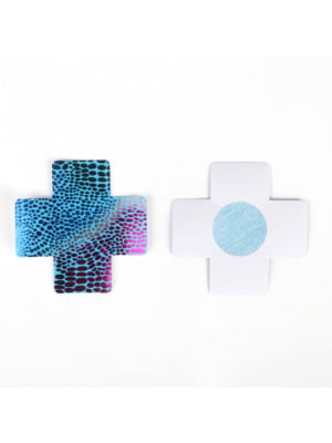 Blue Lnk Painting Fish Scale Nipples Stickers