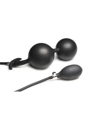 Silicone Inflatable Double Anal Ball  