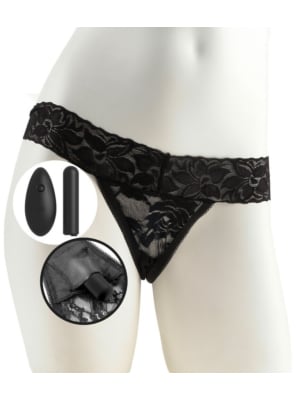 Fetish Fantasy Limited Edition Remote Control Vibrating Panties Regular Size Black OS