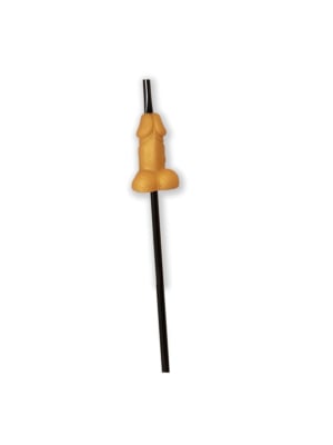 Diablo Picante - Golden penis shaped straw