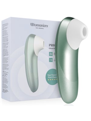 Womanizer Pro Vibrant Clitoral Stimulator Air Technology Sage Green