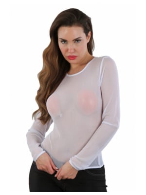 Fitted T-shirt White-S