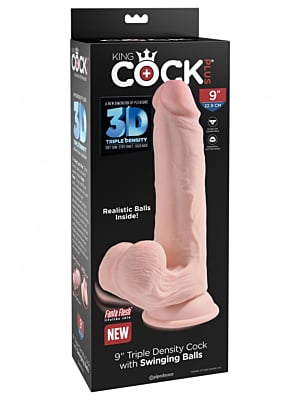 3D Cock Swinging Balls 9 Inch