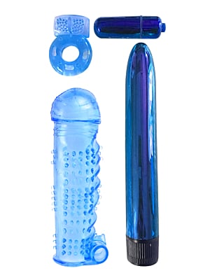 Pipedream Classix Ultimate Pleasure Couples Kit 18cm Blue