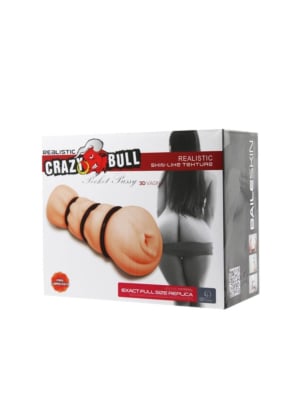 CRAZY BULL - MASTURBATING SLEEVE WITH RINGS - VAGINA