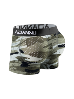 Sexy Mens Padded Underwear Mesh Boxer Buttocks Lifter Enlarge Butt Push Up-M