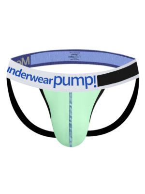 Cotton Mens Fetish Jockstrap Green-L