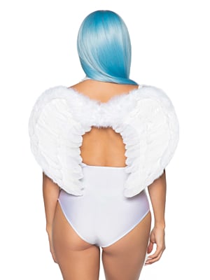 Marabou feather angel wings