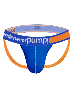 Cotton Mens Fetish Jockstrap Blue -S