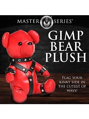 XR Brands Gimp Bear Plush - Red