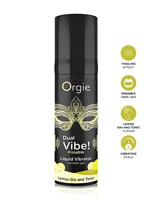 Orgie Kissable Dual Vibe! Stimulating Women Lemon Gin And Tonic 15ml