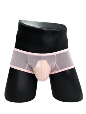 Men's Breathable Boxer - Brief Sheer Elegance Quick-Dry Ultra-Soft Pink
