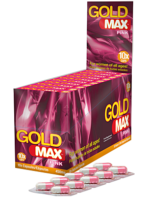 Φυτικά Ισχυρά Γυναικεία Διεγερτικά Χάπια GoldMAX 450mg (10 pcs)