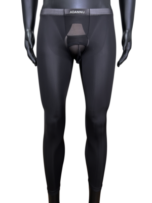 Men's Ultra-thin Transparent Breathable Sexy Leggings Black