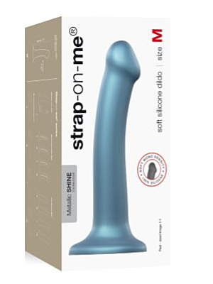 Metallic Blue Mono Density Dildo M