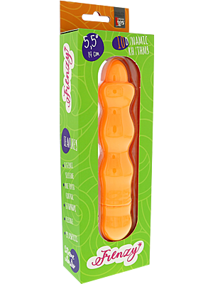 Δονητής Σιλικόνης Frenzy Vibrator με 10 Δυναμικούς Ρυθμούς (Πορτοκαλί) - Dream Toys