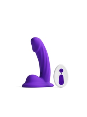 COLOURS CURVE VIBRATING 5 INCH DILDO PURPLE – main product view