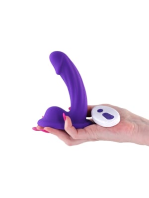COLOURS CURVE VIBRATING 5 INCH DILDO PURPLE