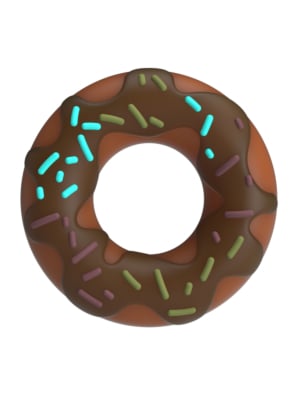 Pretty Love Choco Super Donut Silicone Cock Ring