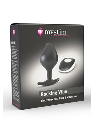 Δονούμενη Πρωκτική Σφήνα Mystim Rocking Vibe Butt Plug με Τηλεχειρισμό S