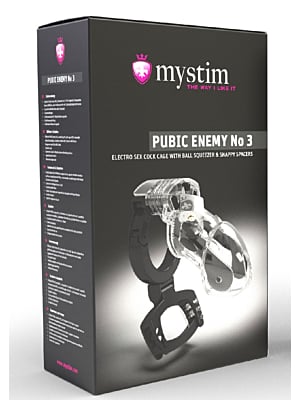 Κλουβί Πέους Mystim Pubic Enemy No 3 Elecrto Sex Cock Cage Με Σφιγκτήρα Όρχεων