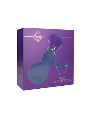 Sensual - Rechargeable Vulva and Breast Pump - Purple