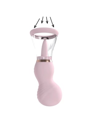 Sensual - Rechargeable Vulva and Breast Pump - Pink