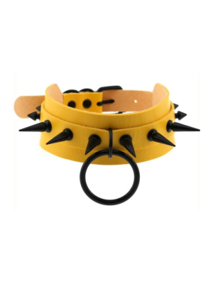 Strobo Lish Yellow Spike Collar