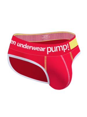 PUMPCLUB Brief – Men’s Premium Underwear Red-S
