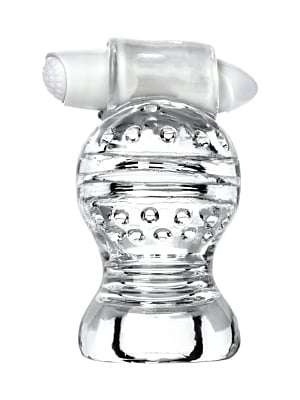 Lingam Shakti Vibrating Masturbator – Transparent