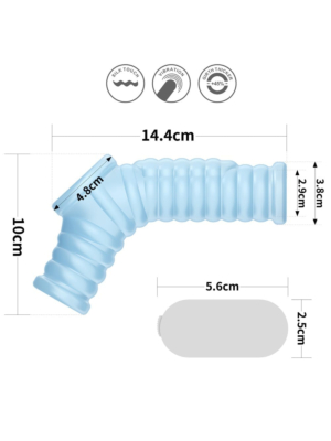 Vibrating Wave Knights Ring with Scrotum Sleeve