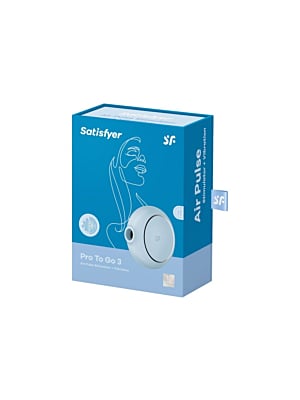 Satisfyer Pro To Go 3 Air Pulse Stimulator Vibrator Blue