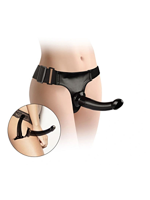 Black Magic Double Strap-on Harness 17'8 Cm Black