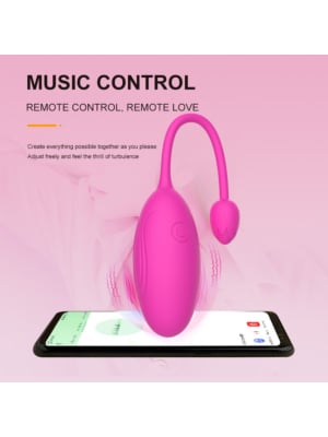 Women Pleasure Toy App Controlled Pink