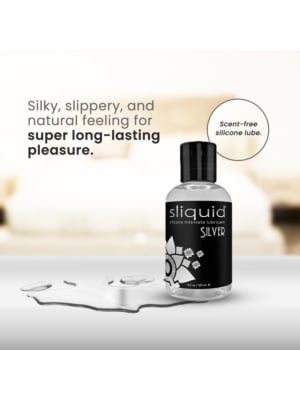 Sliquid Naturals Silver Silicone Lubricant-125ml
