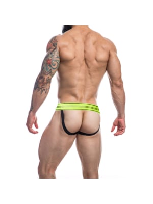 Cat4Men Jockstrap Rugby Black-Yellow Neon
