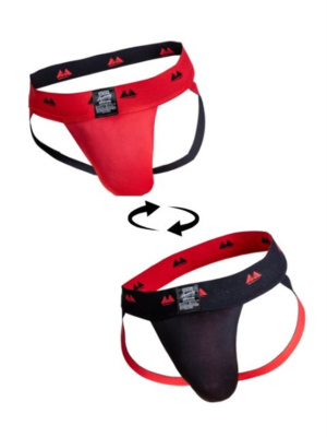 Mayer Marketing Original Jocks Classic Reversible JockStrap Black/Red