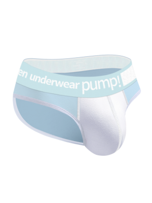 PUMPCLUB Brief – Men’s  Underwear White Blue