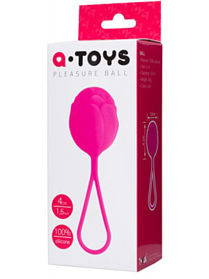 Κολπική Μπάλα A-Toys Silicone Vaginal Pleasure Ball (Ροζ) - ToyFa
