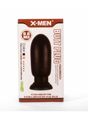 X-MEN 9.6" Huge Butt Plug Black 1