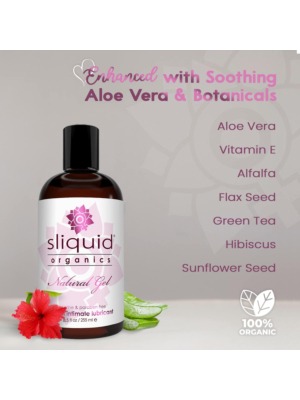 Sliquid Organics Natural Gel Thick Lubricant-255ml