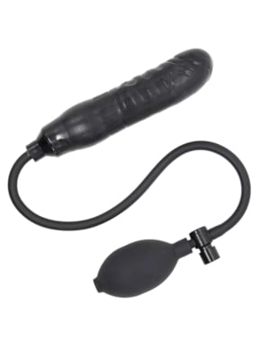 Φουσκωτό Dildo Μαύρο