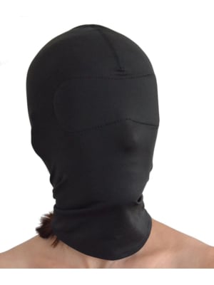 No Hole Fetish Hood - Black