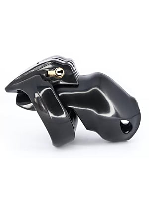 Prison Male Chastity Cage, Black